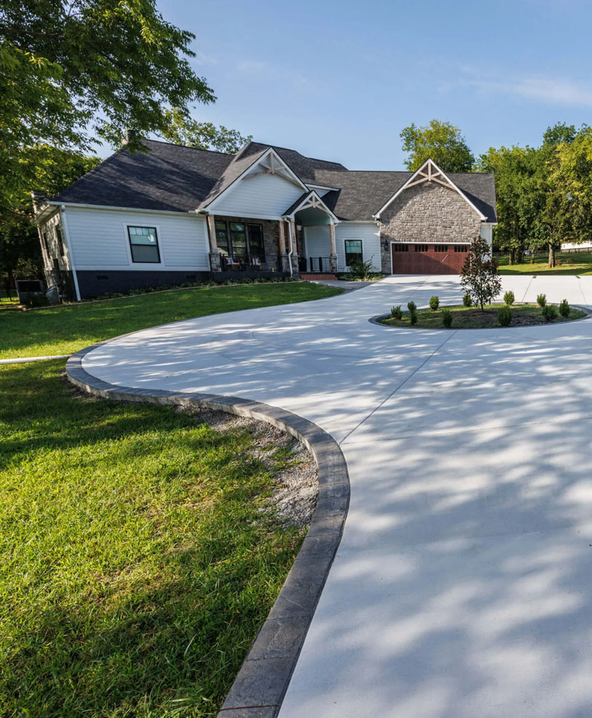 concrete driveway