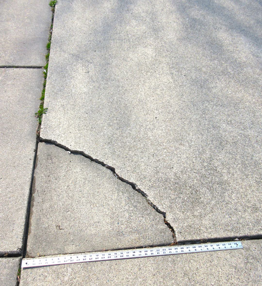 Cracked Concrete Repair