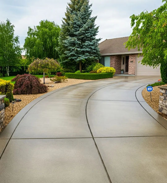 concrete driveway