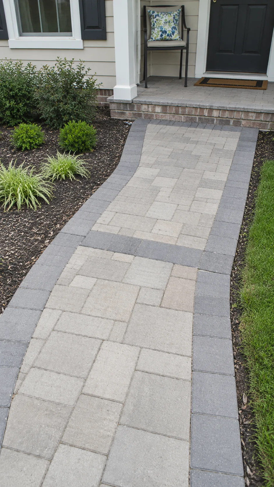 Smooth-finished concrete patio slab