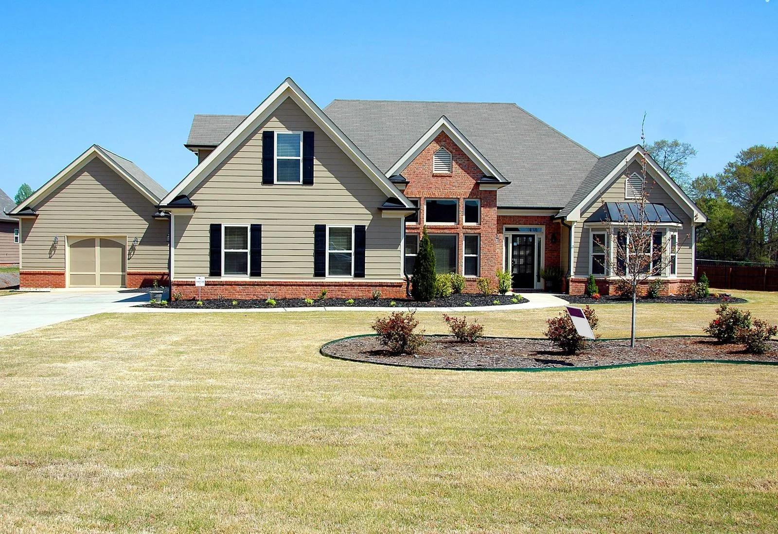 Home with enhanced curb appeal