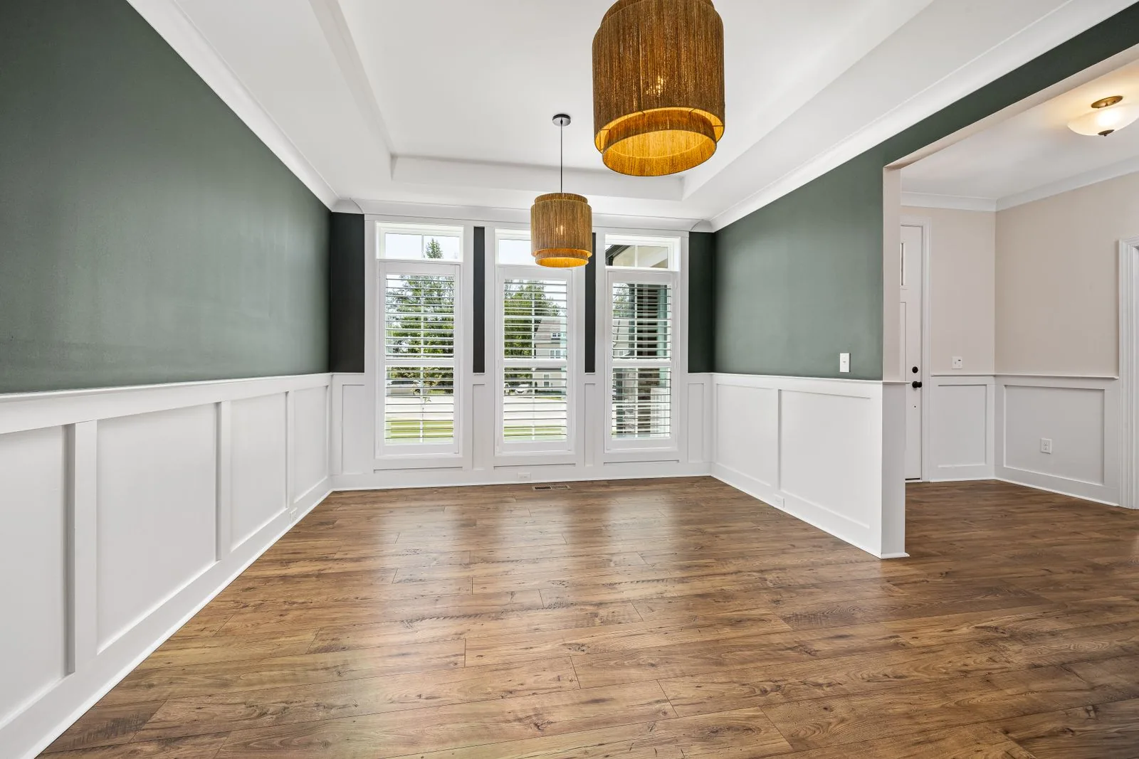 Custom home interior with high-end finishes