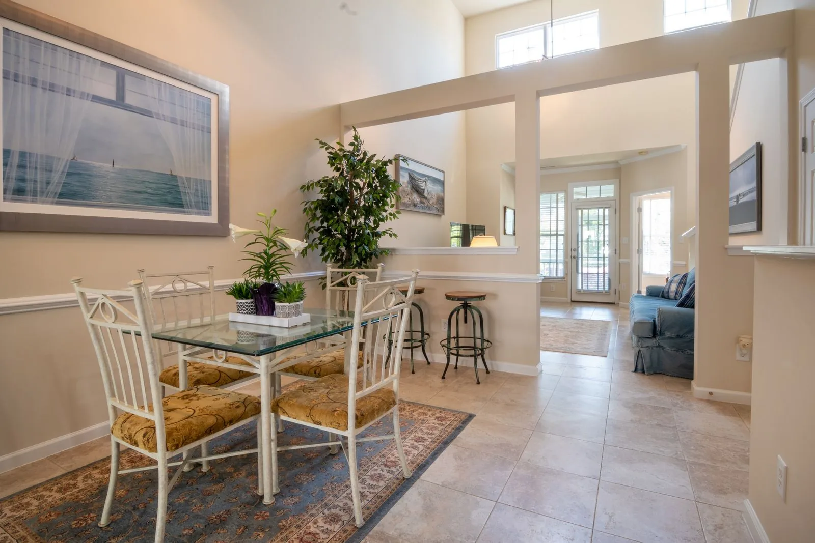 Elegant remodeled dining room