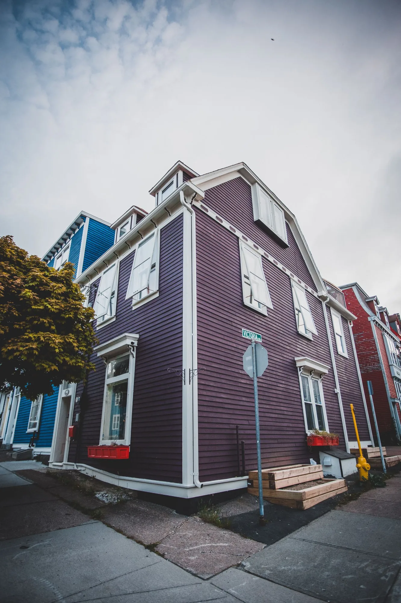Freshly painted home exterior with premium materials