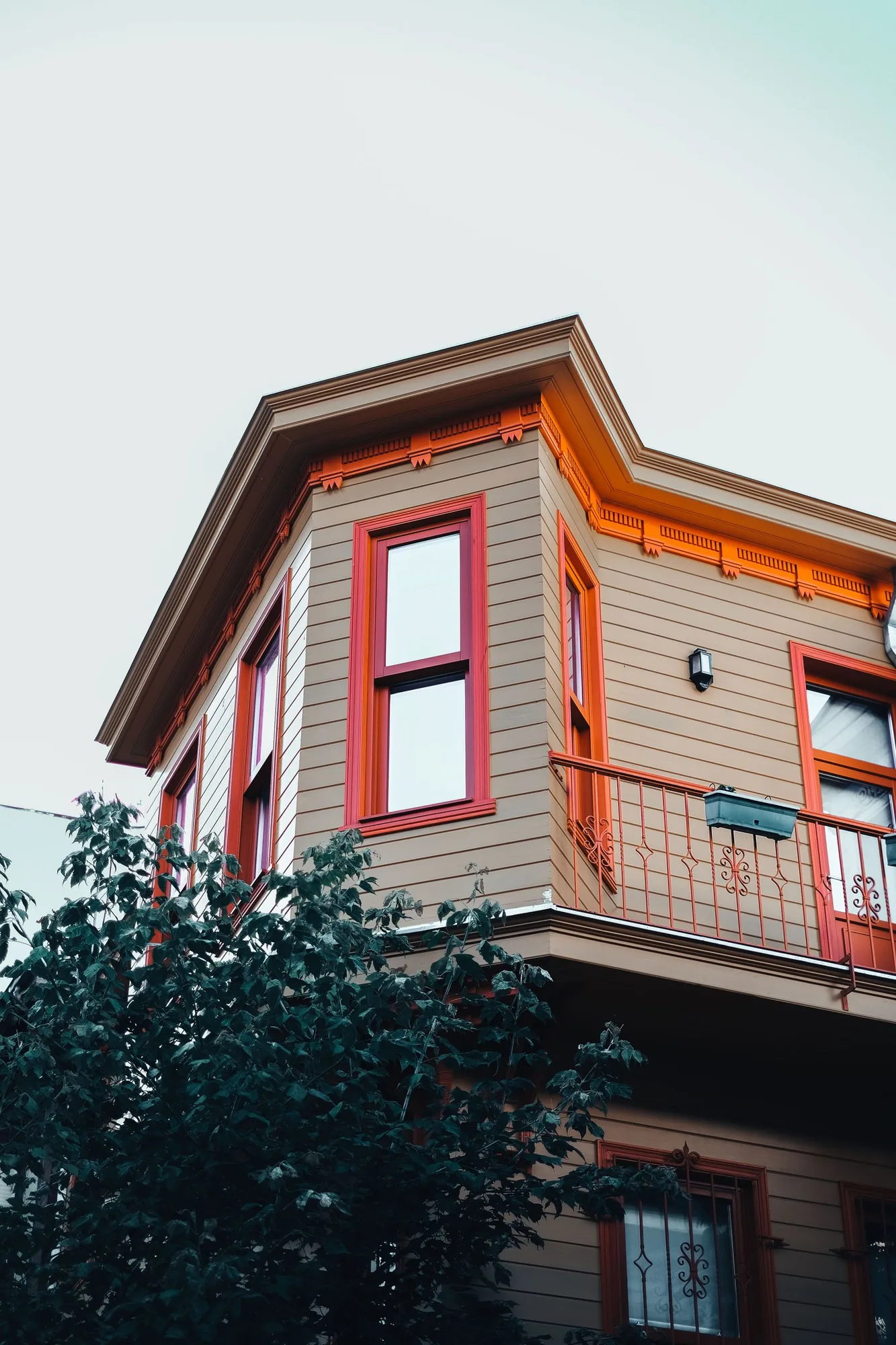 Freshly painted home exterior after a full remodel