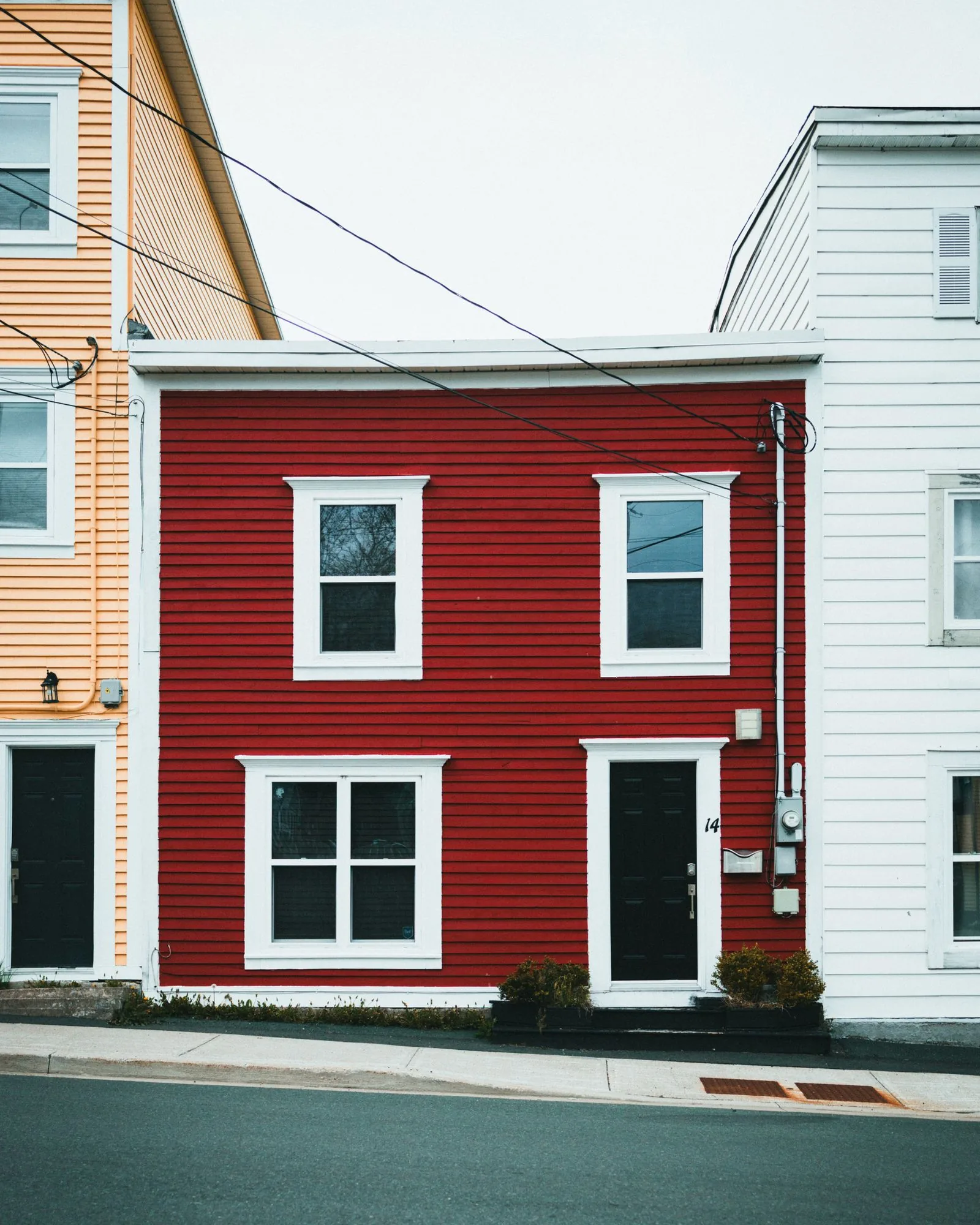 Freshly painted home exterior with clean, modern finishes