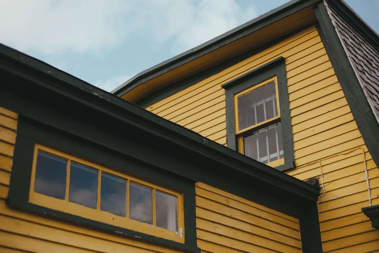 Freshly painted home exterior with a timeless design
