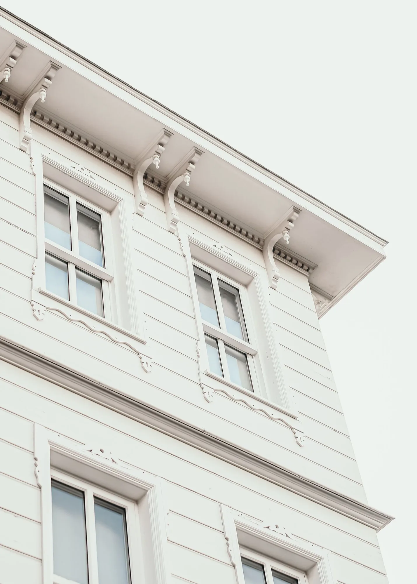 Exterior trim and fascia detail on a home