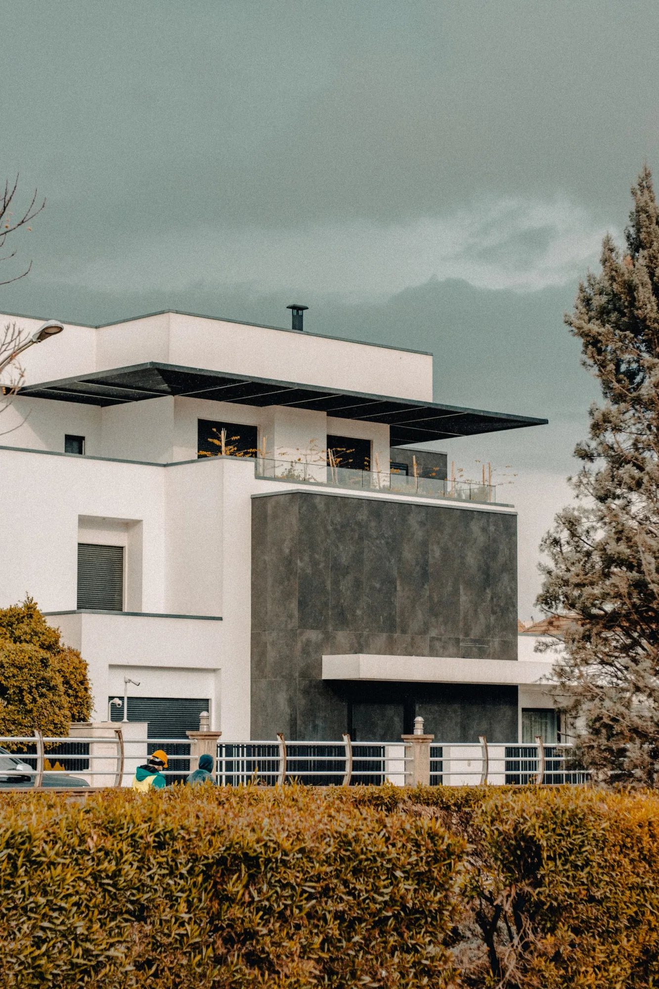 Modern home facade
