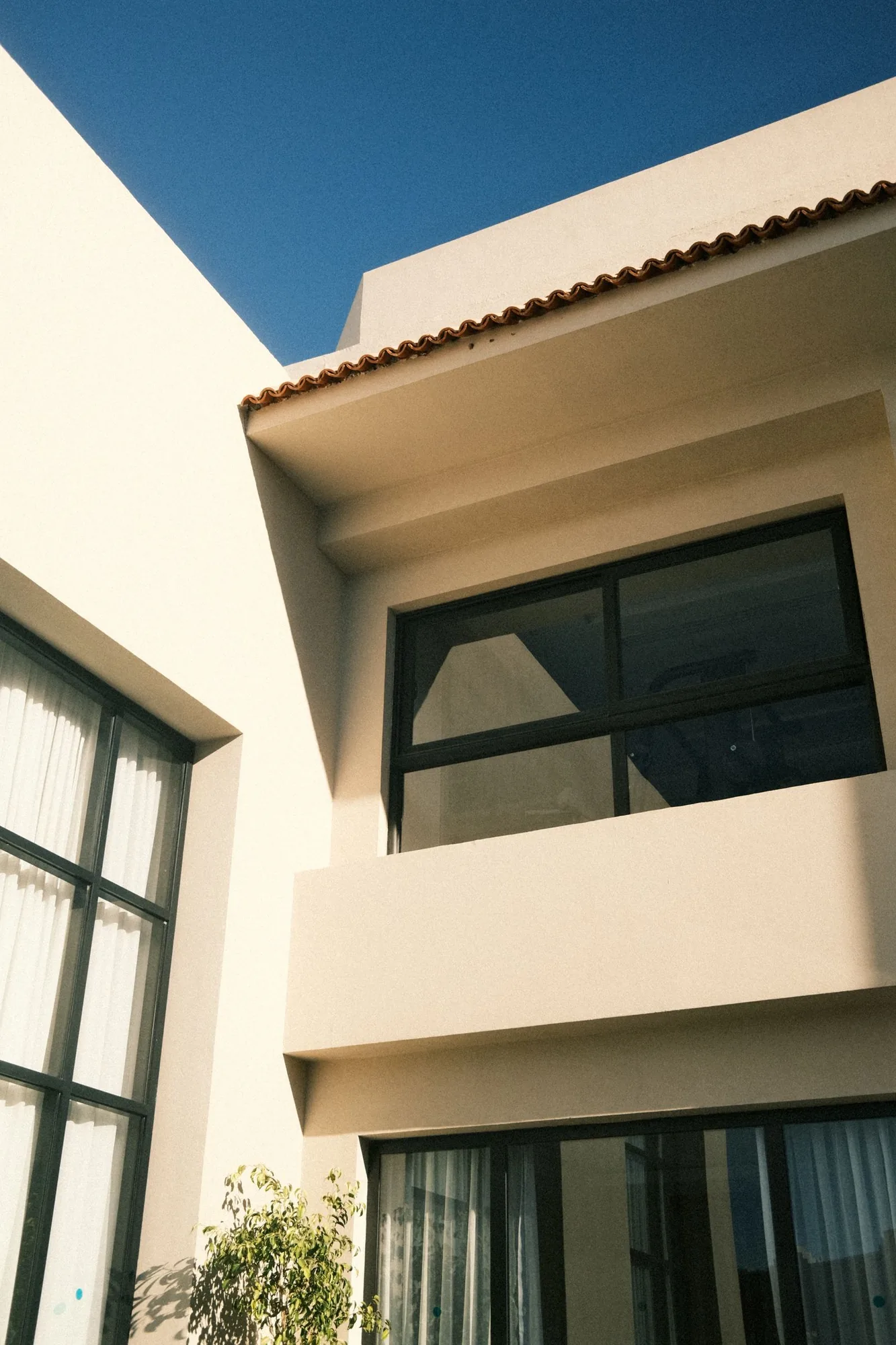 Modern home facade with a timeless design