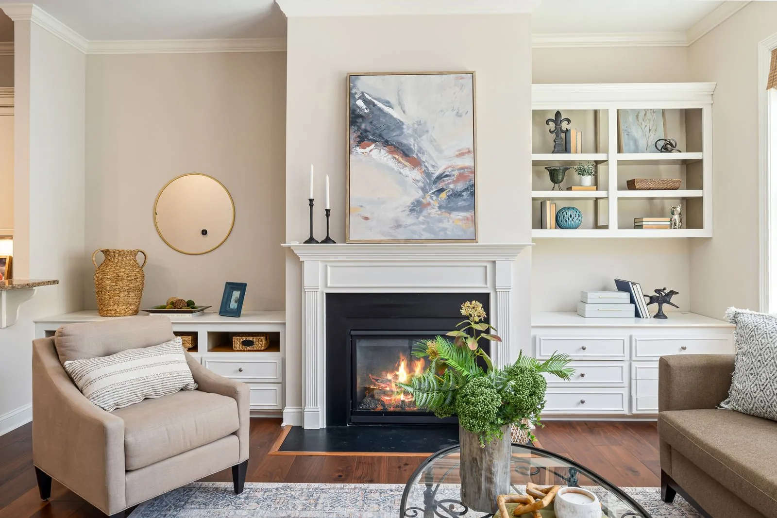Remodeled living room