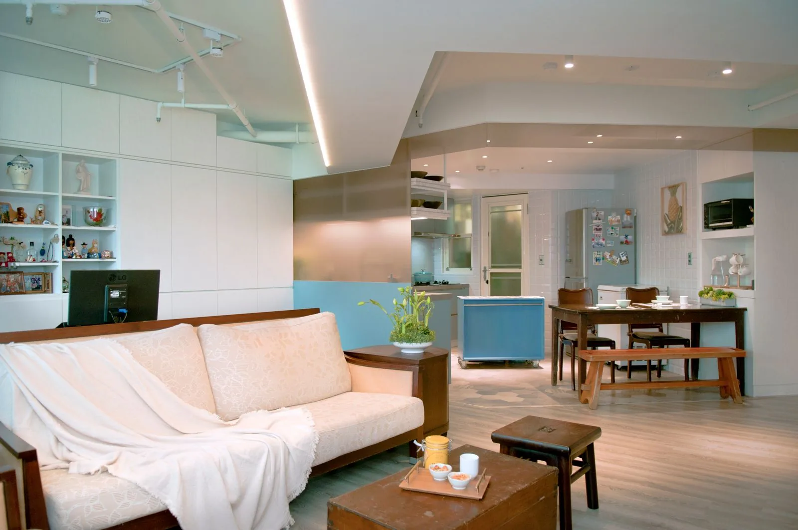 Modern home interior with clean, modern finishes