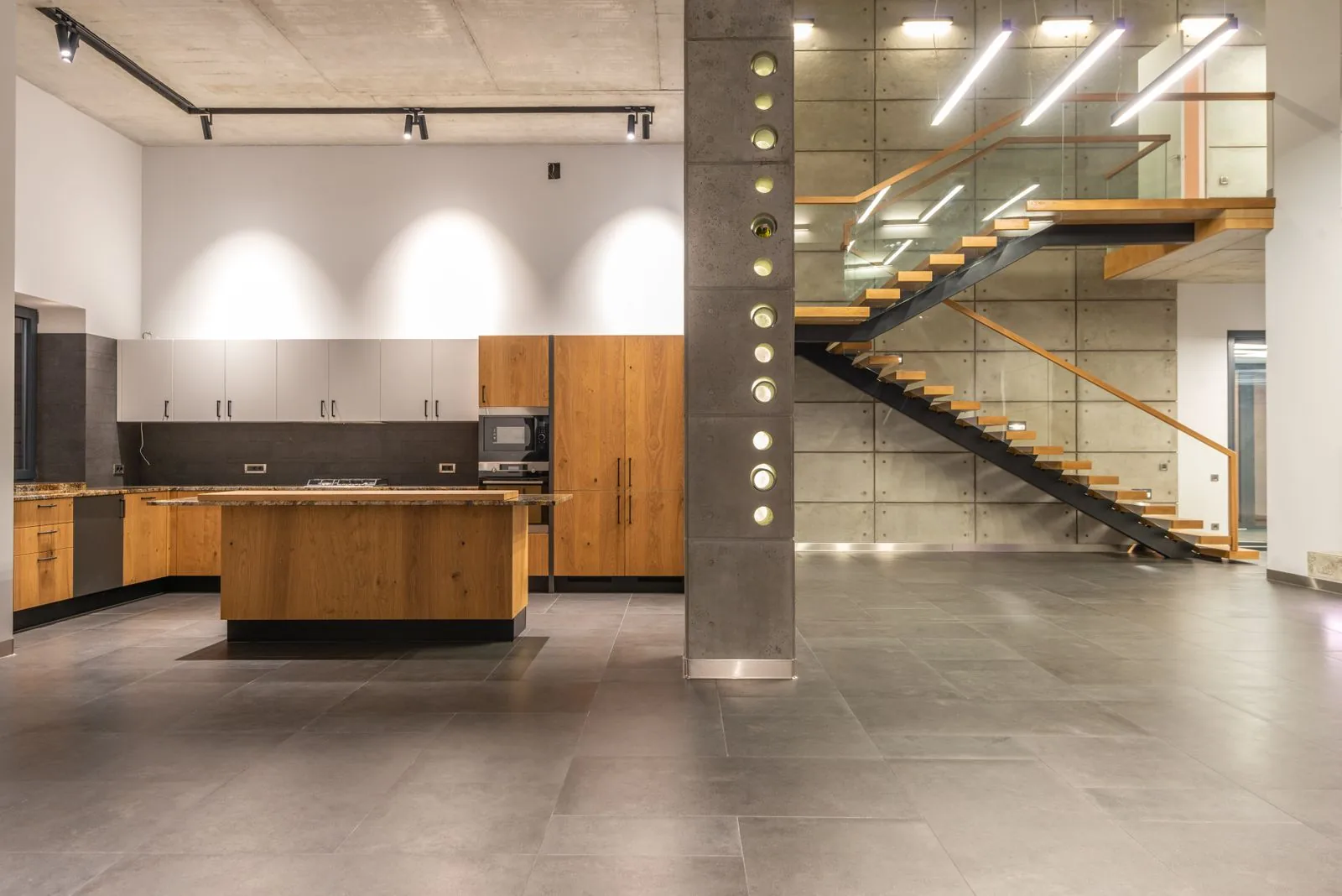 Modern home interior with premium materials