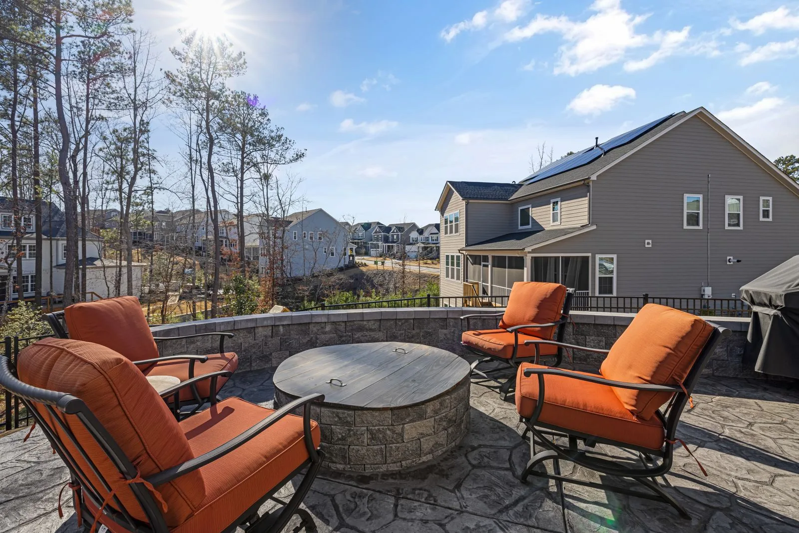 Furnished outdoor living space