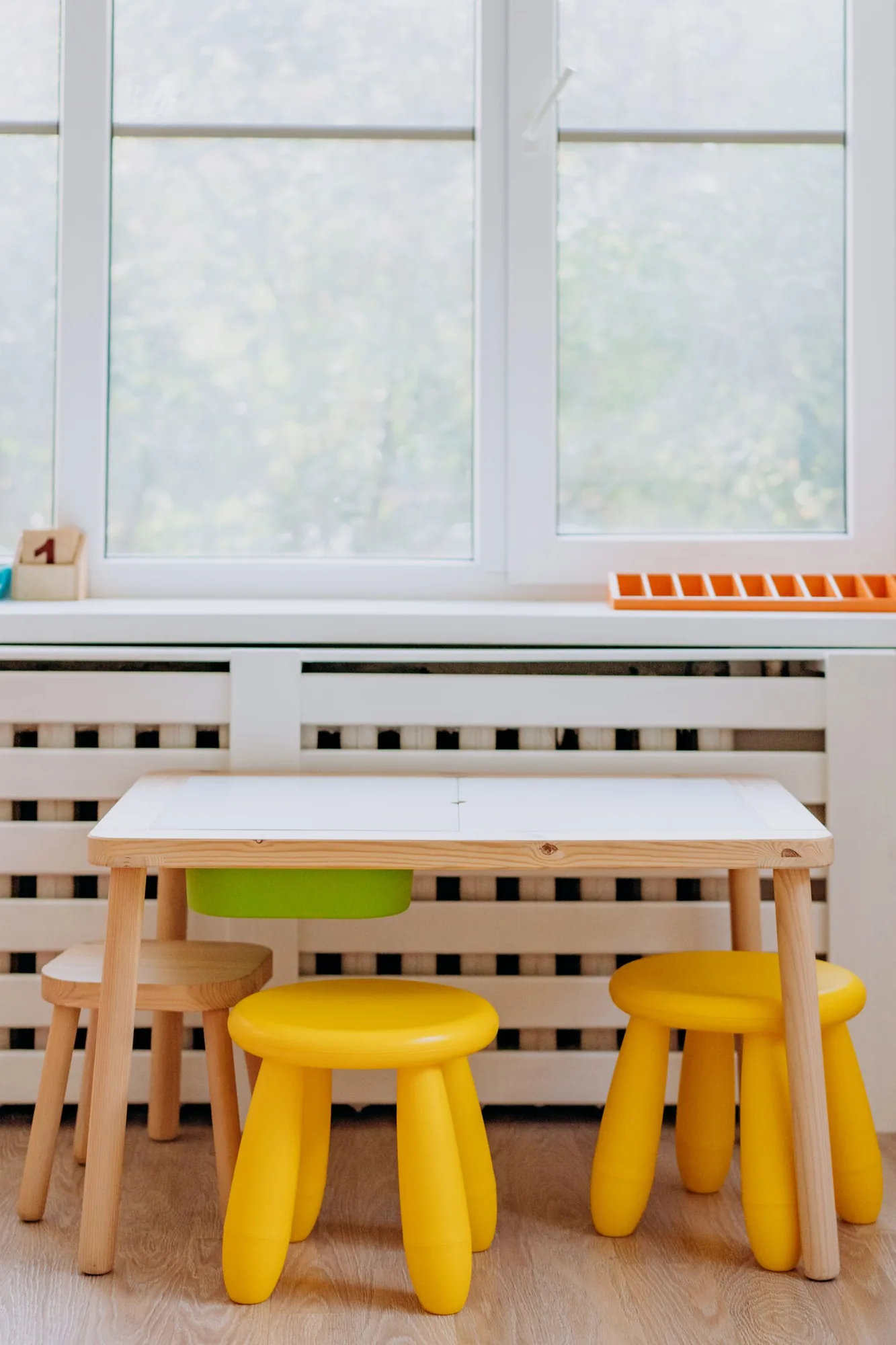 Bright kids playroom with a timeless design