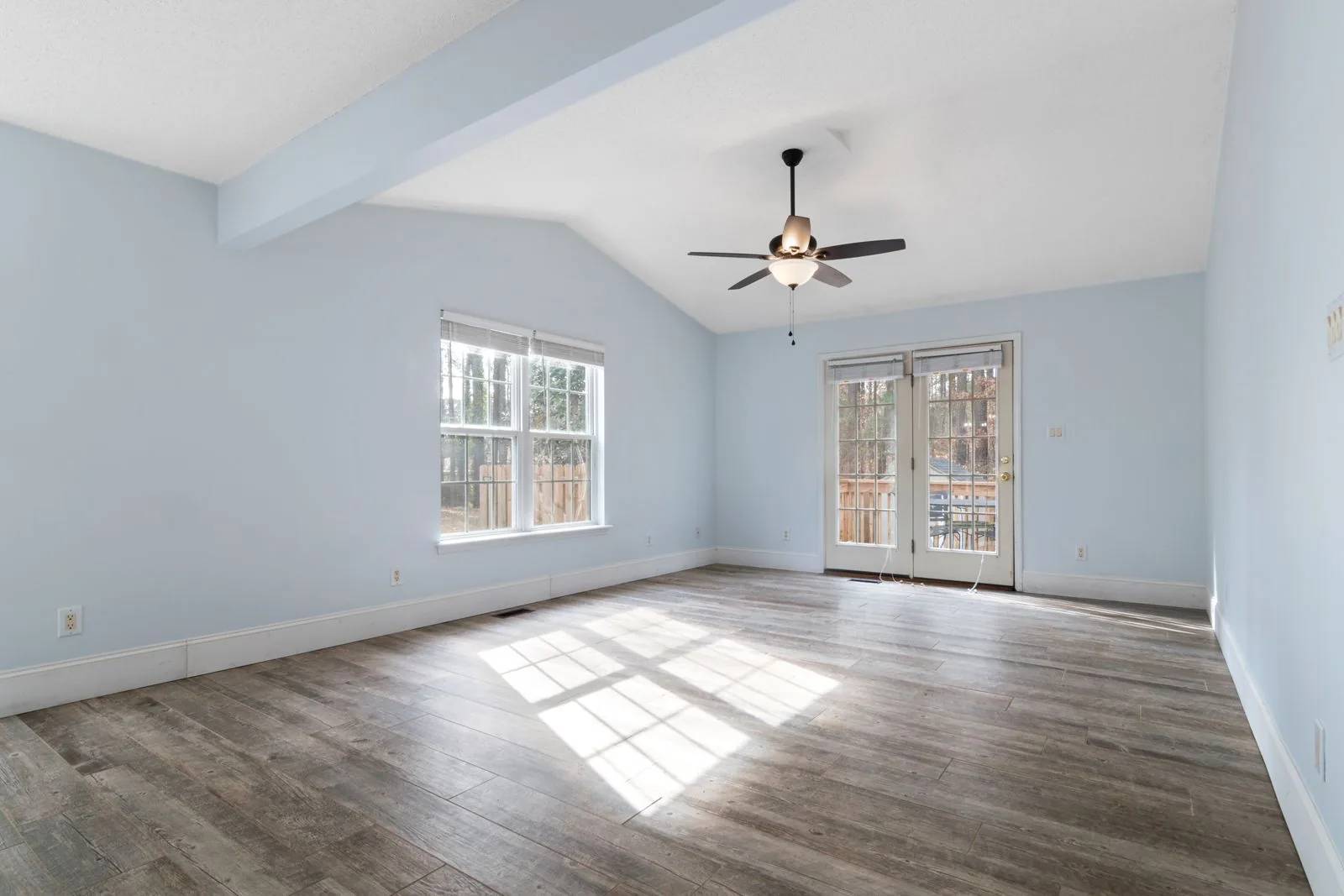 Bright sunlit room addition