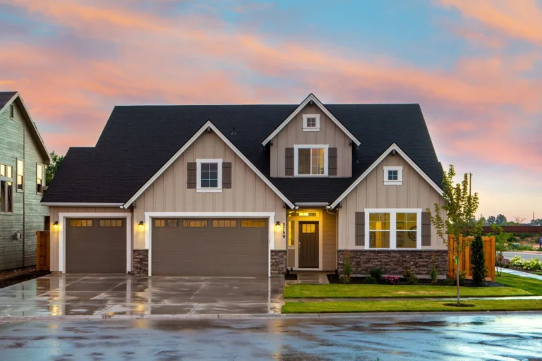Home exterior with new siding in a Pacific Northwest home