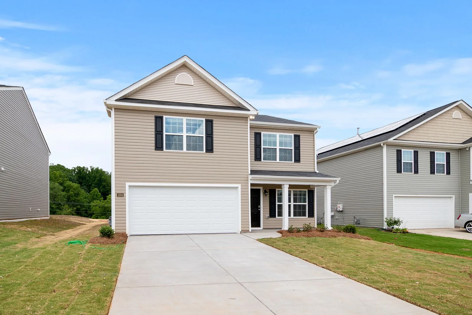 Two-story home exterior