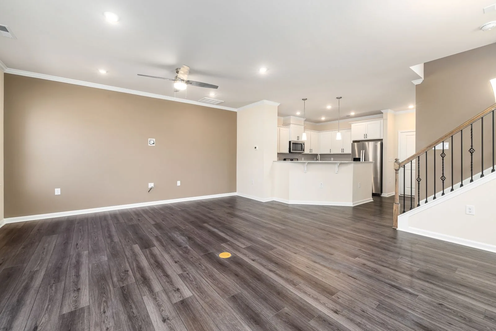 Beautifully renovated home interior with clean, modern finishes