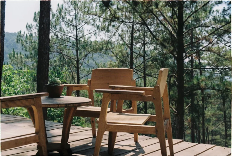 Custom wood deck with premium materials